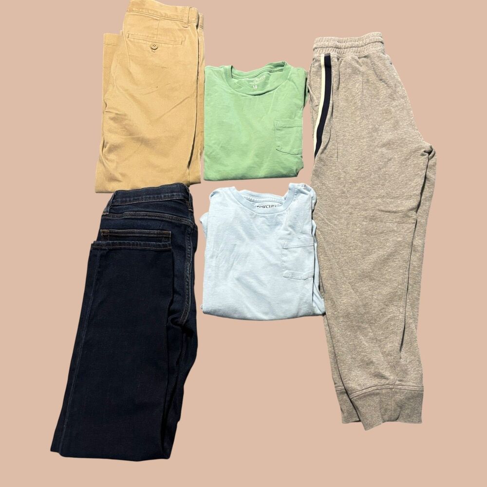 Crewcuts Mixed Lots Boys 10/12 5 Piece Jeans Pants Tops